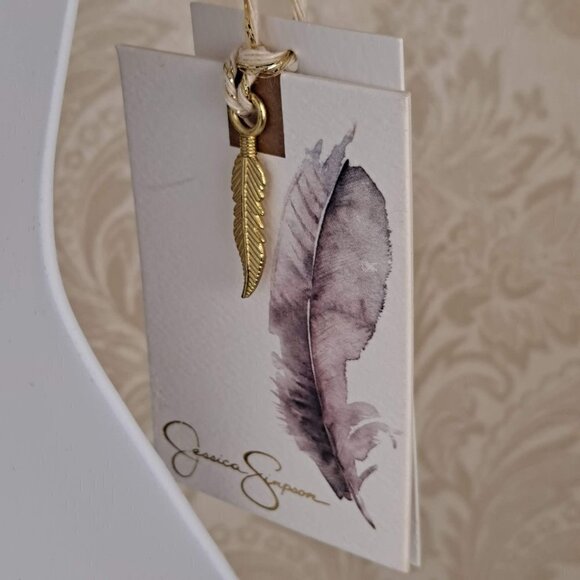 Jessica Simpson Size Large Geometric Print Racerback Bikini Top No Padding NWT - Picture 7 of 9